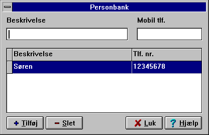 Person-bank screen
